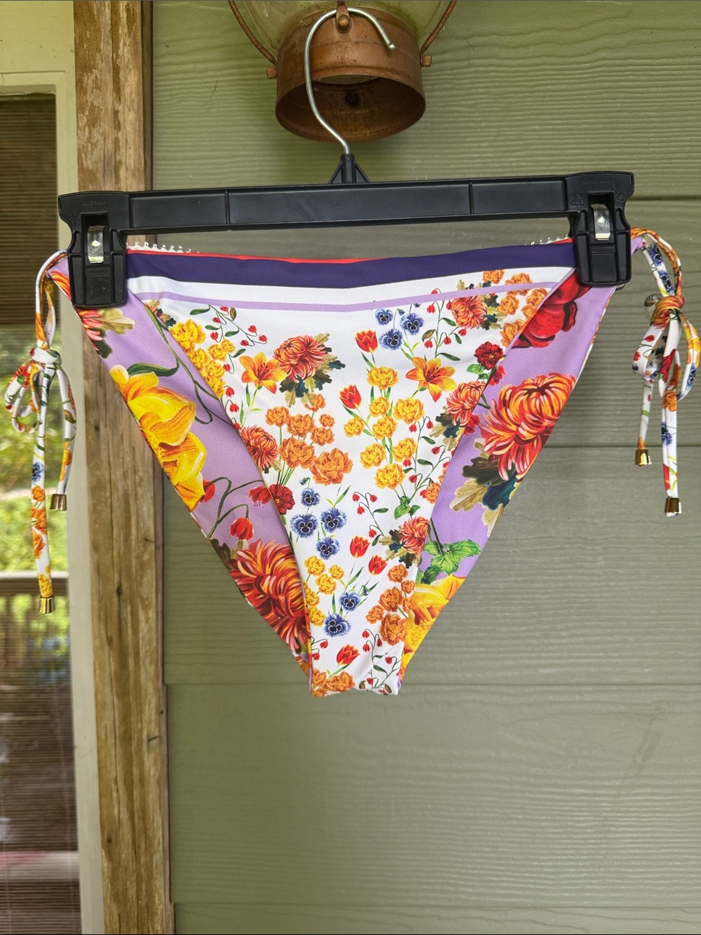 Agua Bendita Reversible “Alegria Bouk” Bikini Bottoms